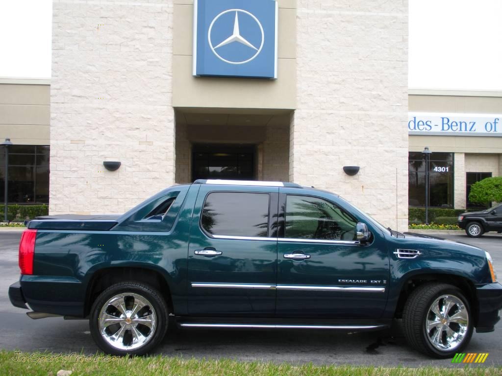 2007 Escalade EXT AWD - Blue Chip / Cocoa/Light Cashmere photo #5
