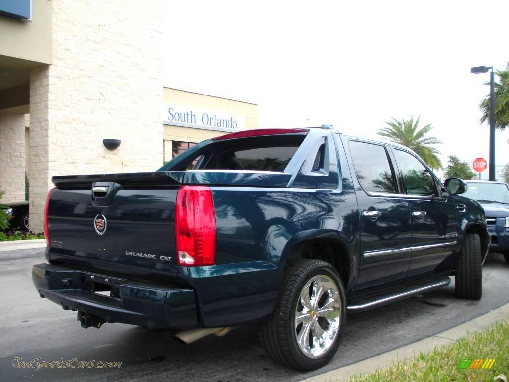 2007 Escalade EXT AWD - Blue Chip / Cocoa/Light Cashmere photo #6