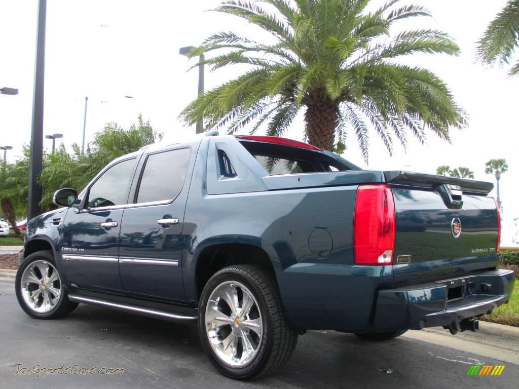 2007 Escalade EXT AWD - Blue Chip / Cocoa/Light Cashmere photo #8