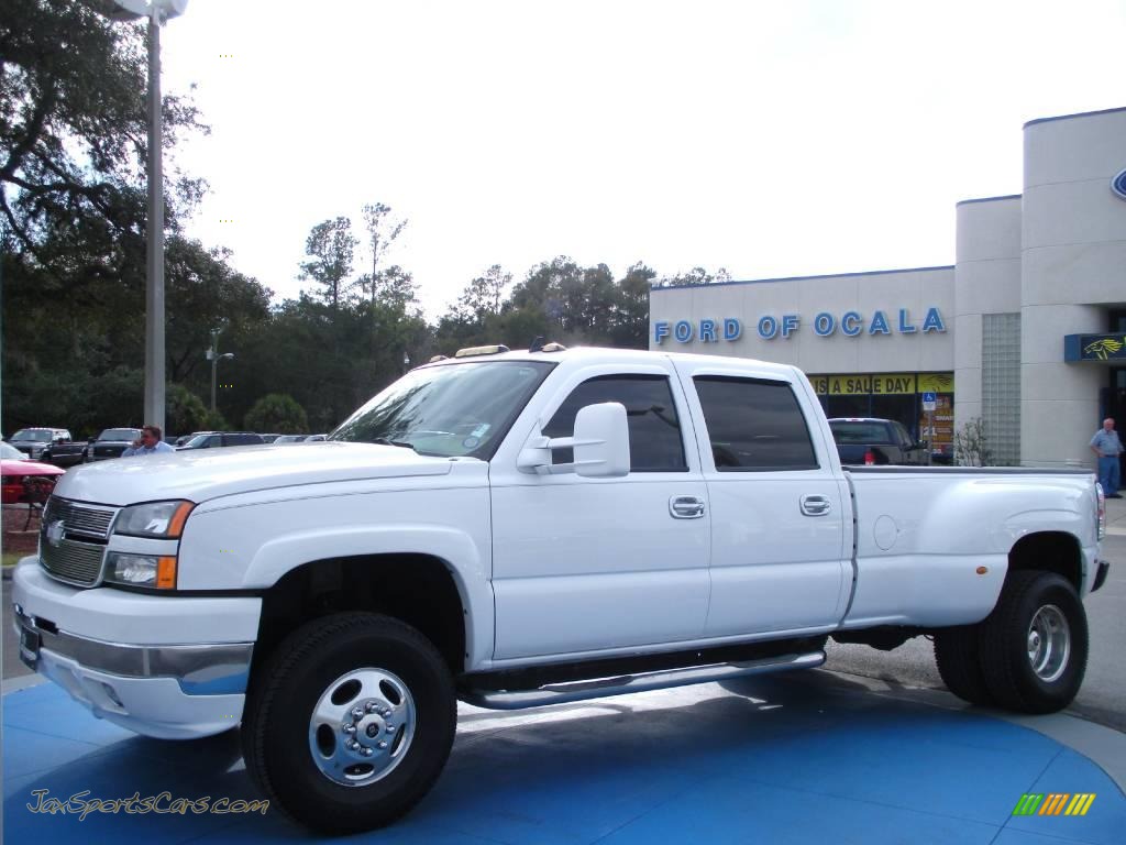 Summit White / Tan Chevrolet Silverado 3500 LT Crew Cab 4x4