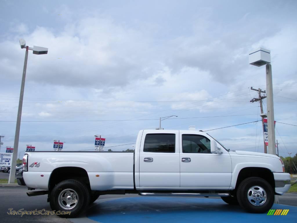 2006 Silverado 3500 LT Crew Cab 4x4 - Summit White / Tan photo #6