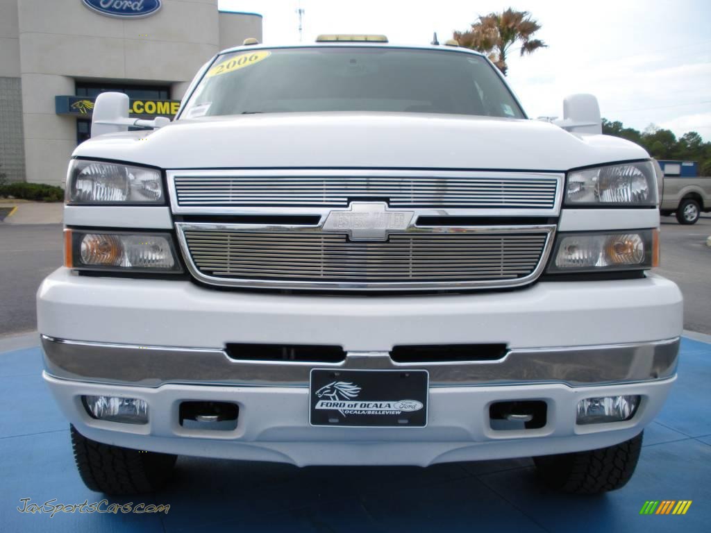 2006 Silverado 3500 LT Crew Cab 4x4 - Summit White / Tan photo #8