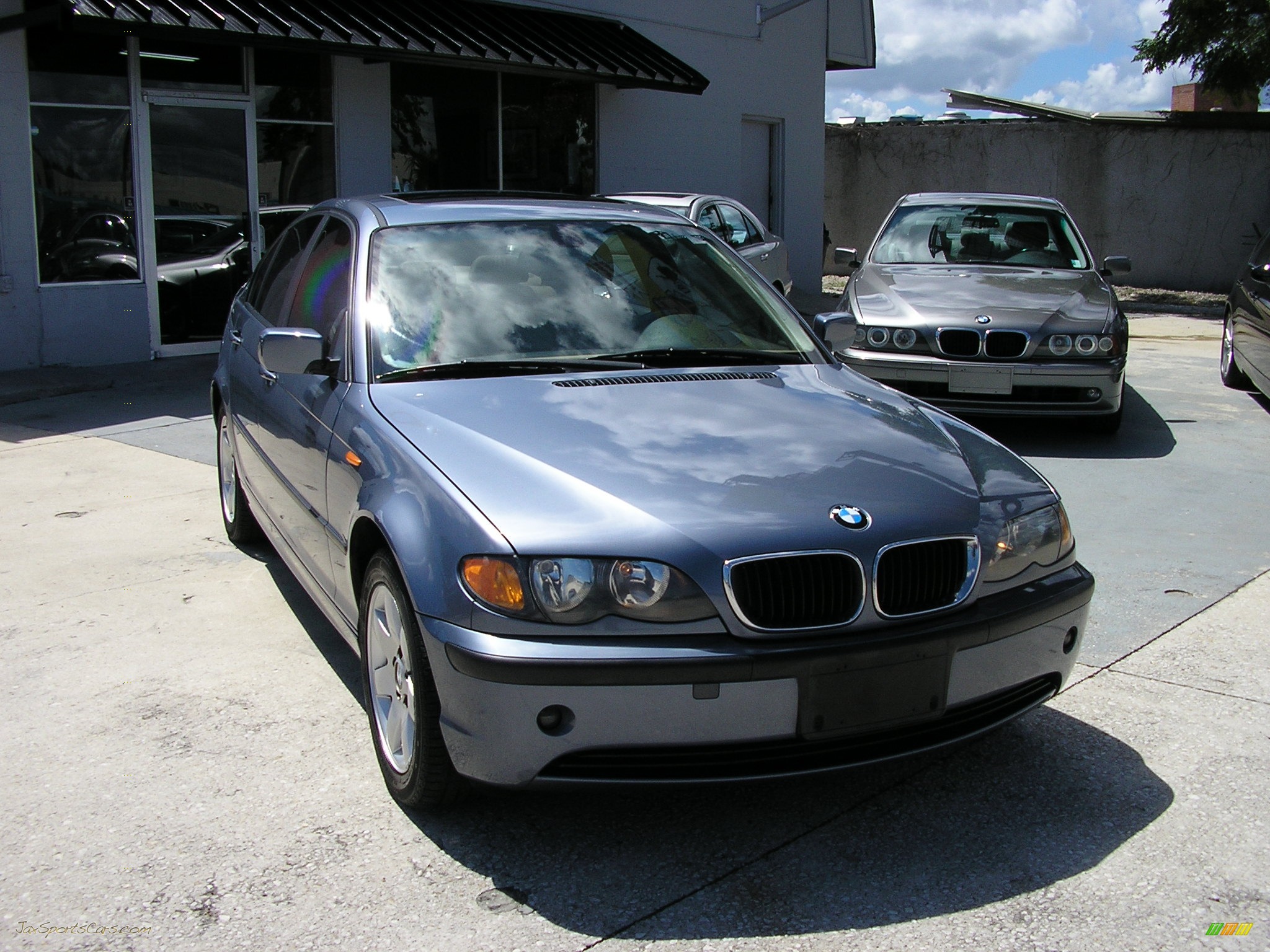 2003 3 Series 325i Sedan - Steel Blue Metallic / Beige photo #2