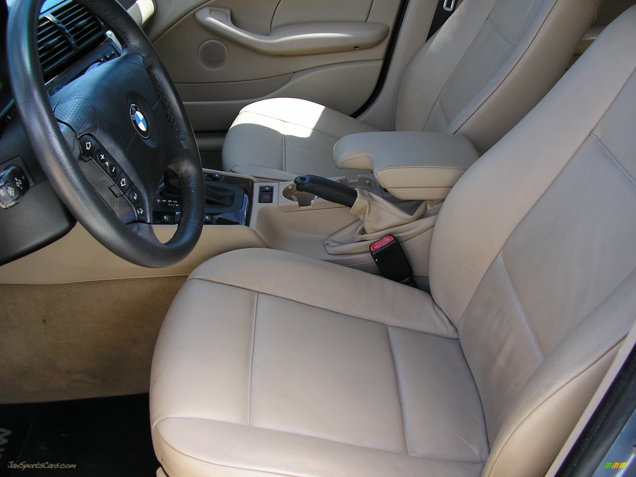 2003 3 Series 325i Sedan - Steel Blue Metallic / Beige photo #8
