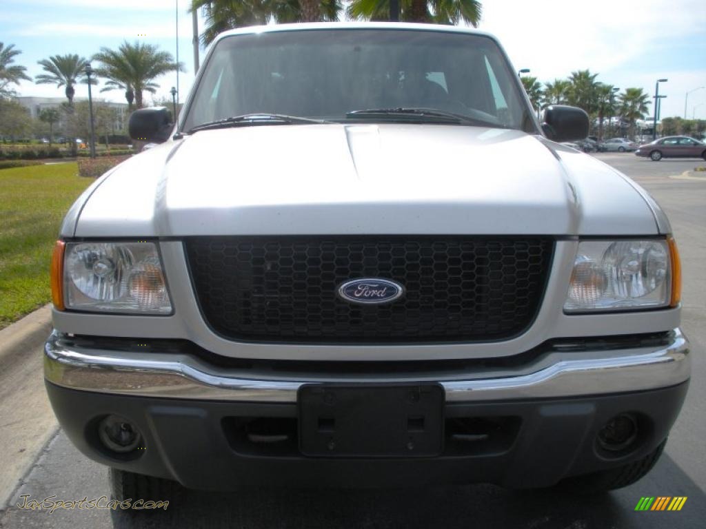 2002 Ranger XLT SuperCab 4x4 - Silver Frost Metallic / Dark Graphite photo #3