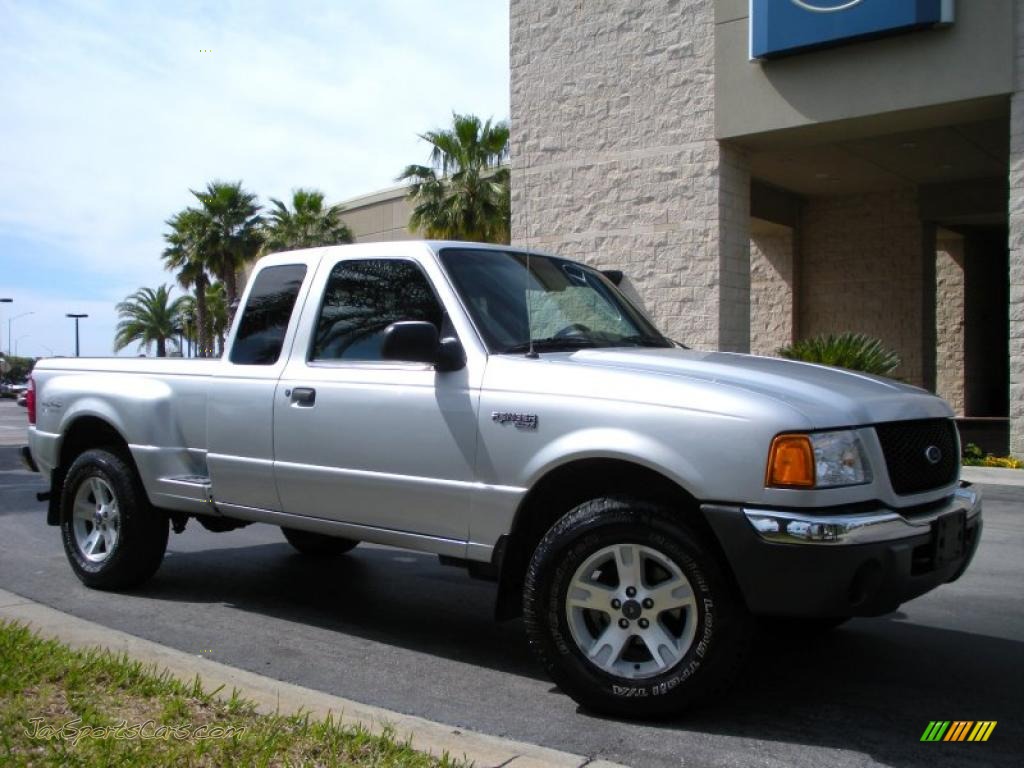 2002 Ranger XLT SuperCab 4x4 - Silver Frost Metallic / Dark Graphite photo #4