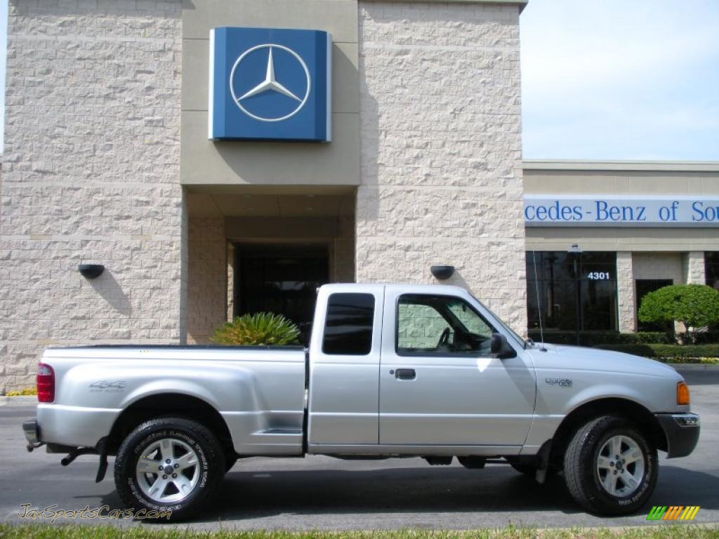 2002 Ranger XLT SuperCab 4x4 - Silver Frost Metallic / Dark Graphite photo #5