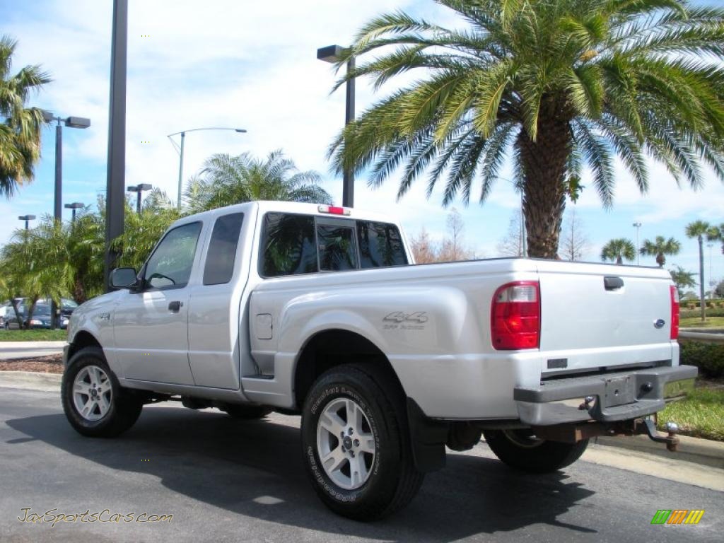2002 Ranger XLT SuperCab 4x4 - Silver Frost Metallic / Dark Graphite photo #8