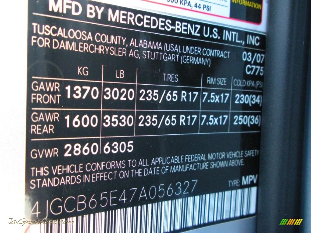 2007 R 350 4Matic - Iridium Silver Metallic / Black photo #27