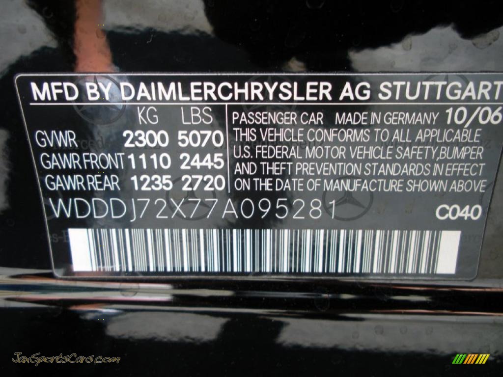 2007 CLS 550 - Black / Cashmere photo #26