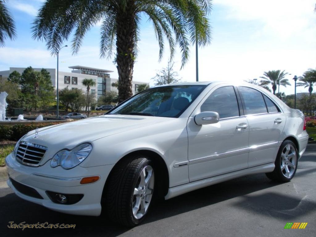 2007 C 230 Sport - Arctic White / Ash photo #2