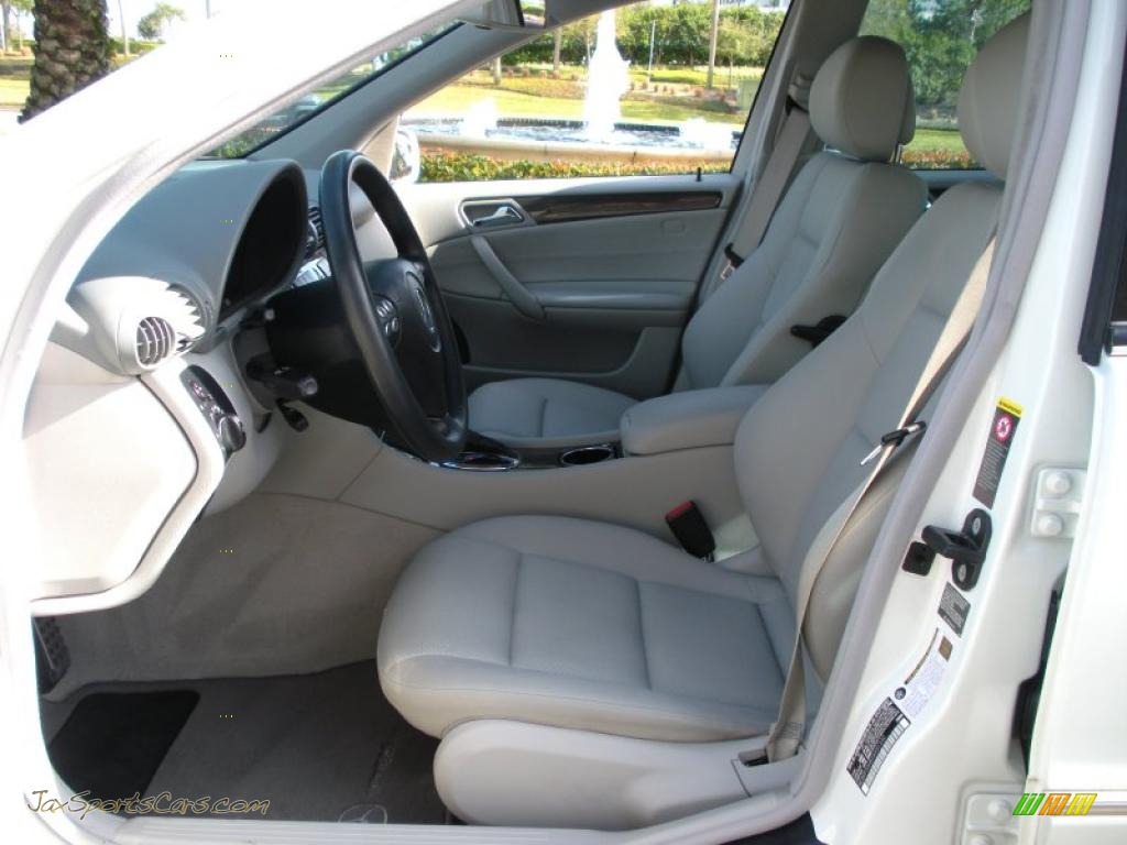 2007 C 230 Sport - Arctic White / Ash photo #12