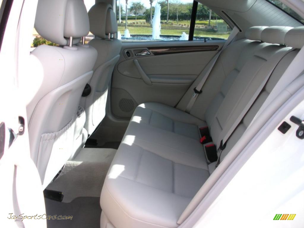 2007 C 230 Sport - Arctic White / Ash photo #14