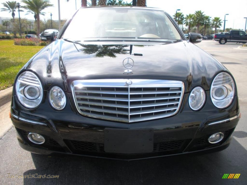 2007 E 350 4Matic Sedan - Black / Cashmere photo #3