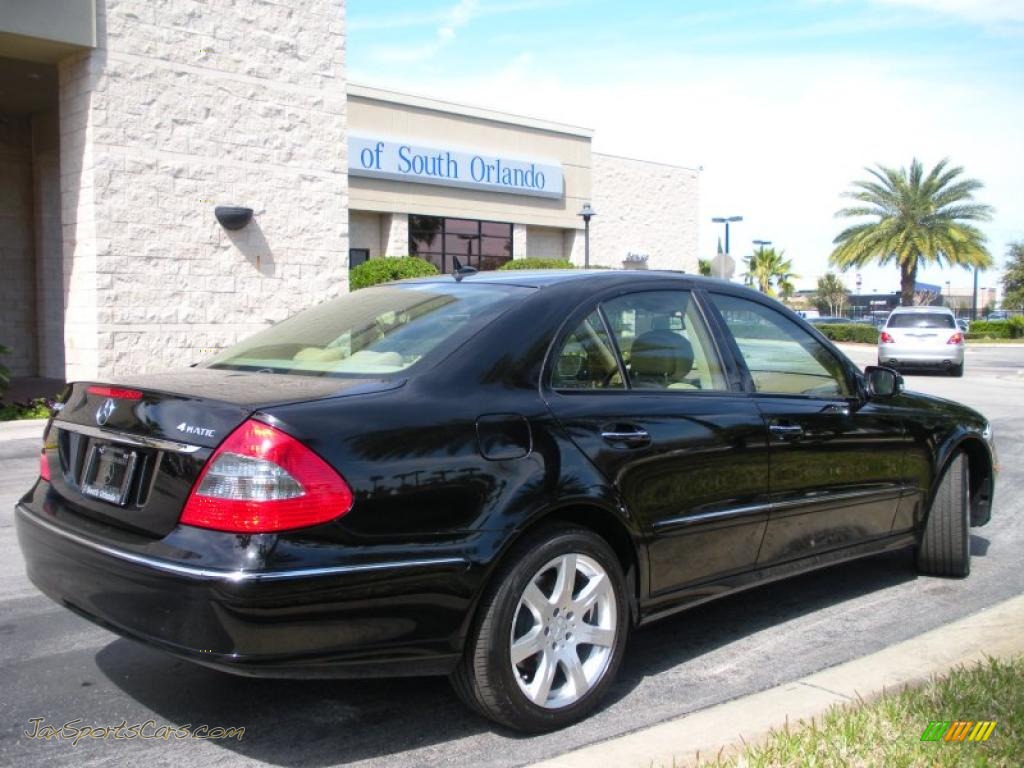 2007 E 350 4Matic Sedan - Black / Cashmere photo #6