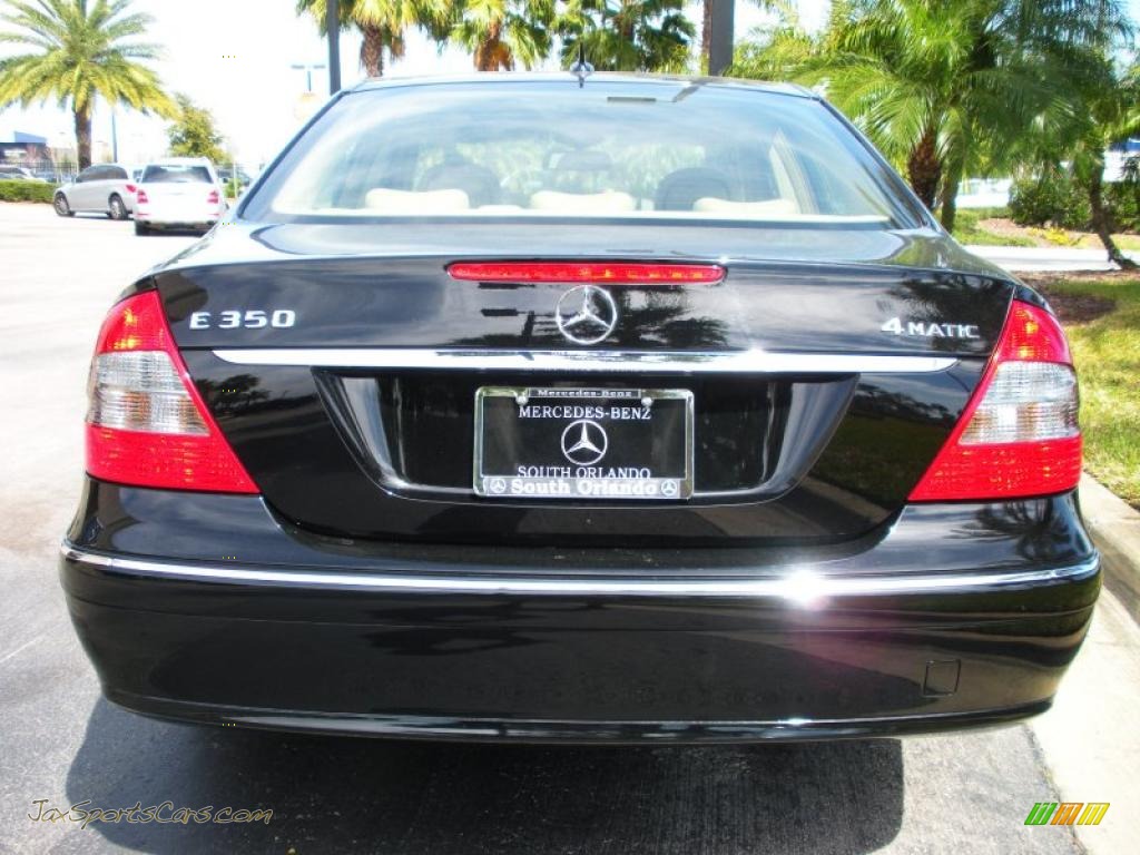 2007 E 350 4Matic Sedan - Black / Cashmere photo #7