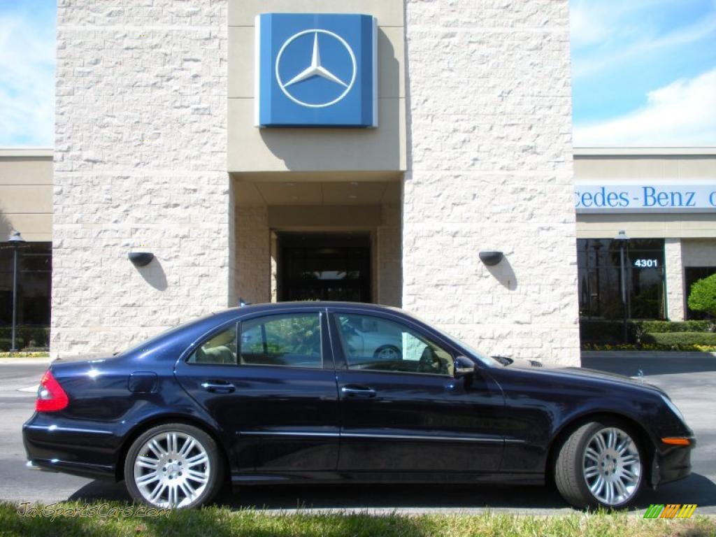 2007 E 350 Sedan - Capri Blue Metallic / Cashmere photo #5