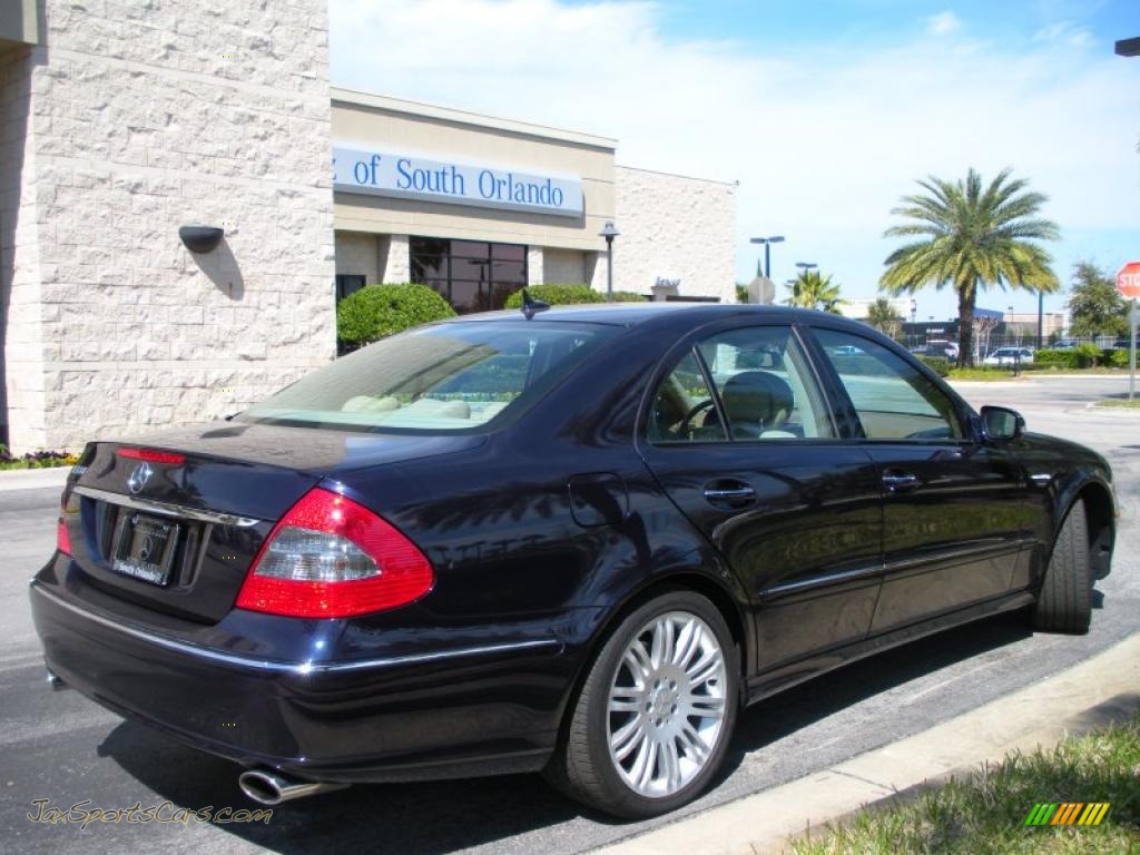 2007 E 350 Sedan - Capri Blue Metallic / Cashmere photo #6