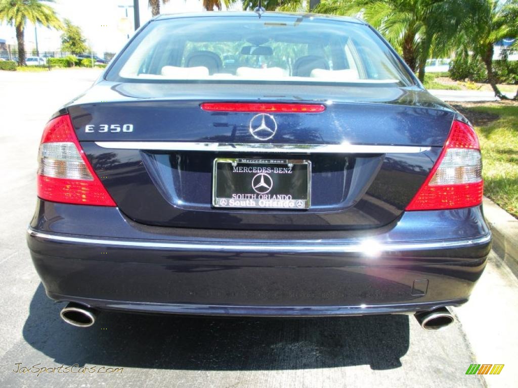 2007 E 350 Sedan - Capri Blue Metallic / Cashmere photo #7