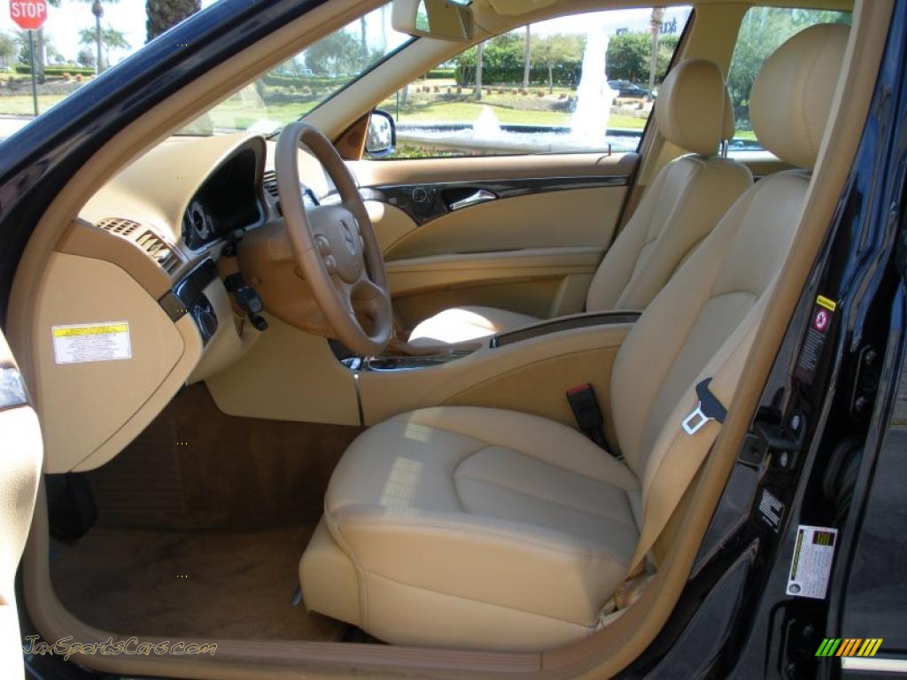 2007 E 350 Sedan - Capri Blue Metallic / Cashmere photo #11