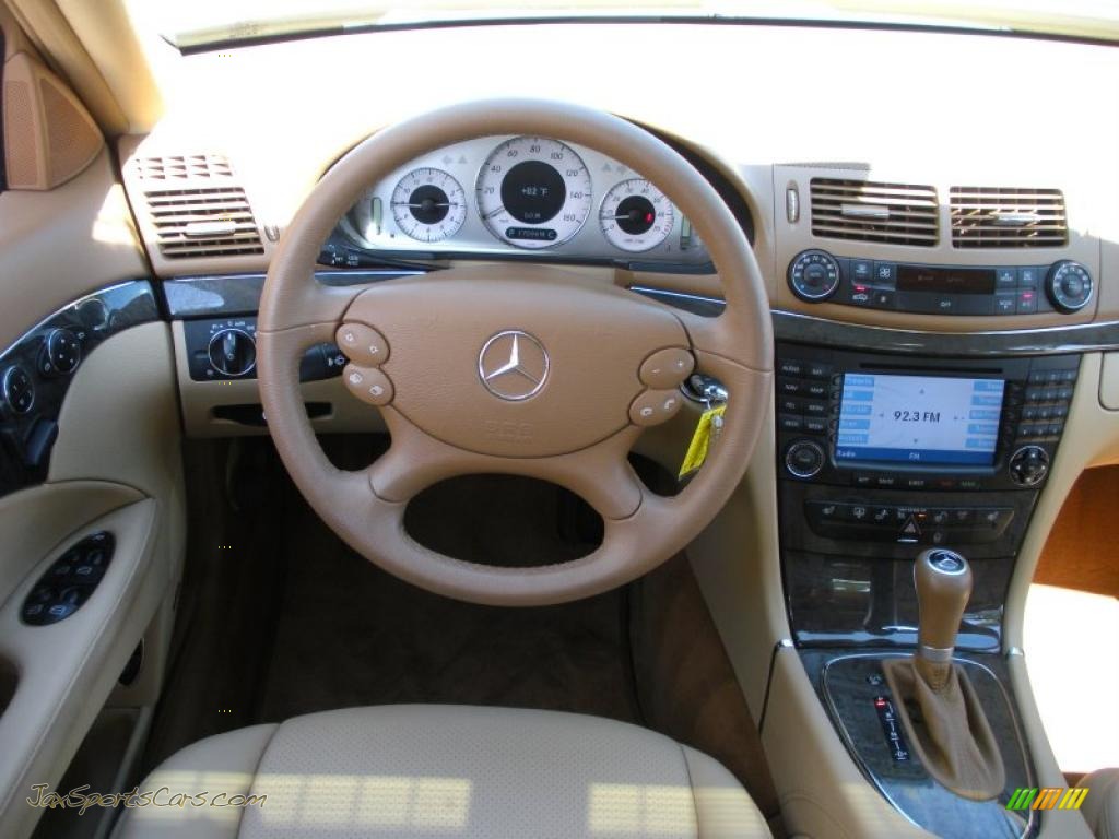 2007 E 350 Sedan - Capri Blue Metallic / Cashmere photo #18