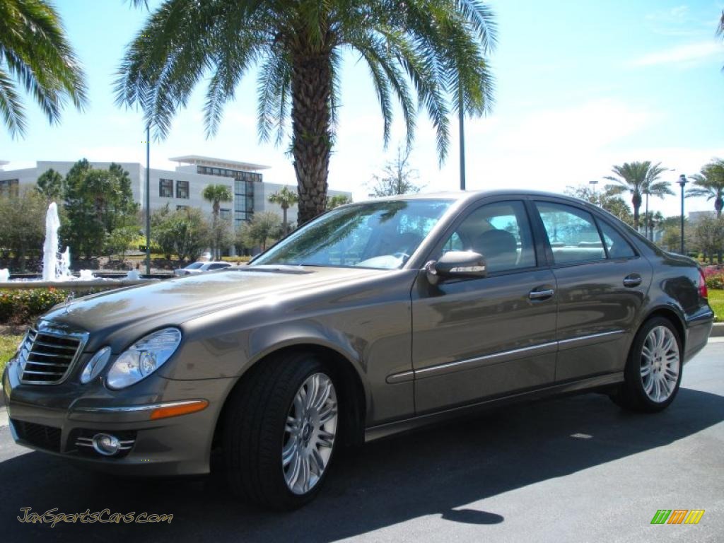 2008 E 350 Sedan - Indium Grey Metallic / Cashmere photo #2