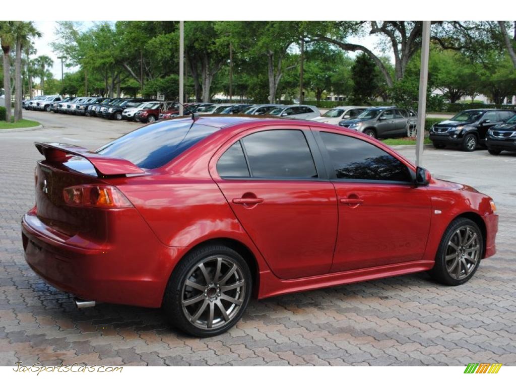 2008 Lancer GTS - Rally Red Pearl / Black photo #6