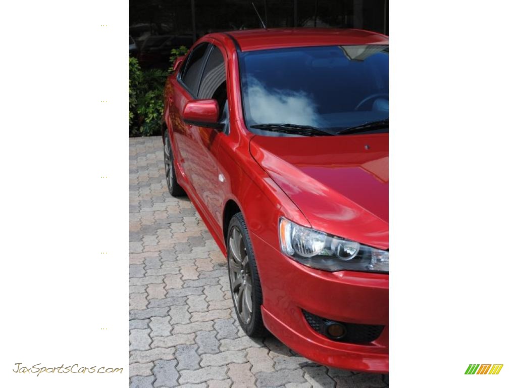 2008 Lancer GTS - Rally Red Pearl / Black photo #8
