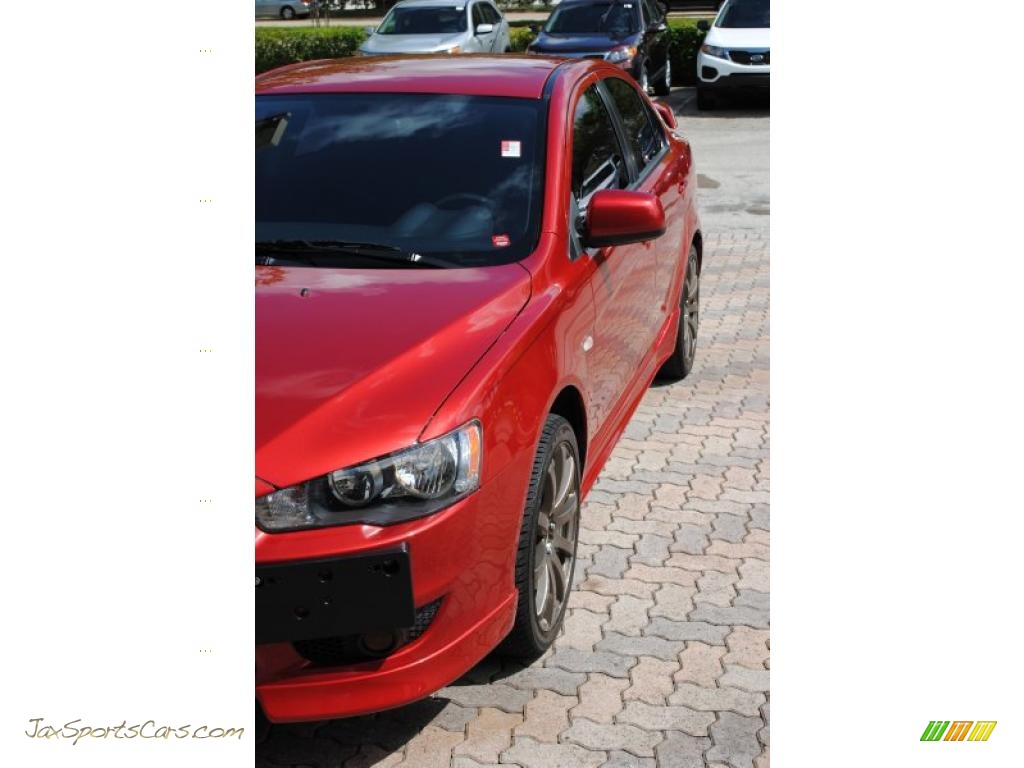 2008 Lancer GTS - Rally Red Pearl / Black photo #9