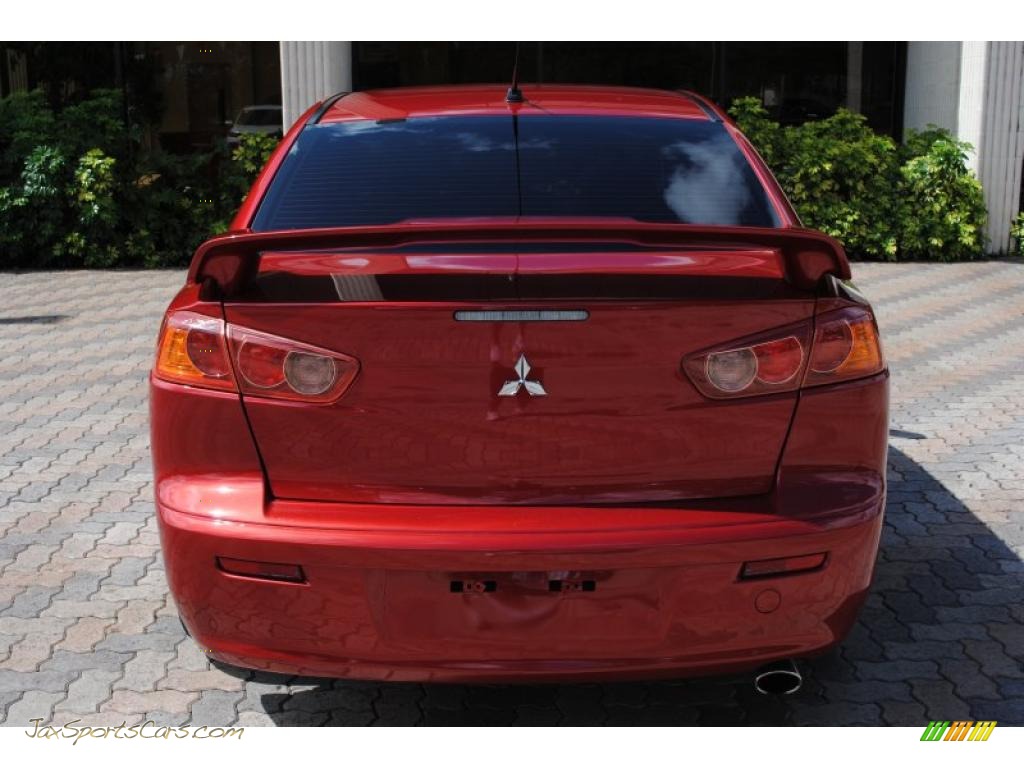 2008 Lancer GTS - Rally Red Pearl / Black photo #12