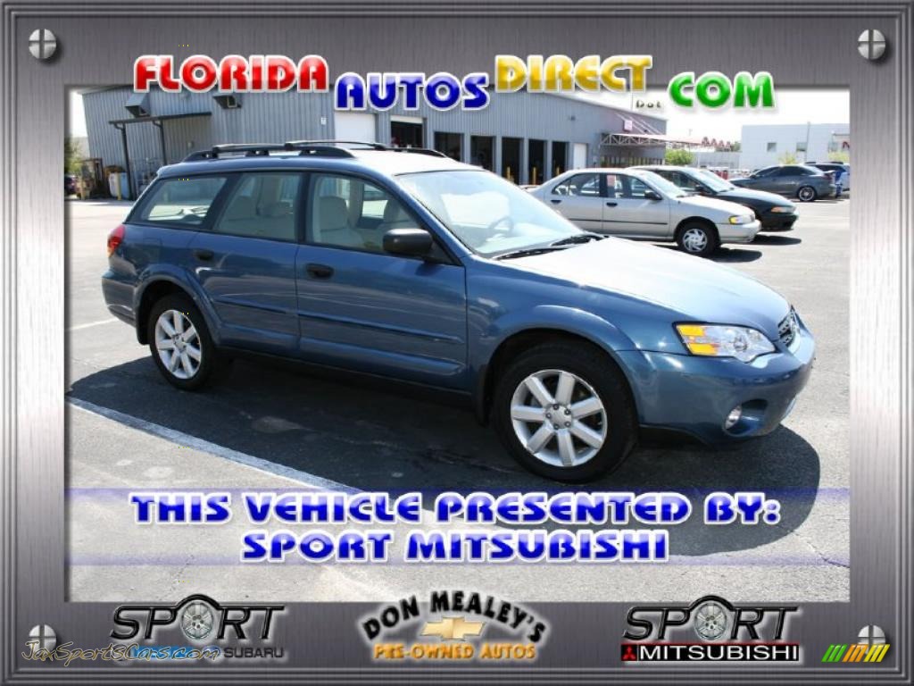 Newport Blue Pearl / Warm Ivory Tweed Subaru Outback 2.5i Wagon