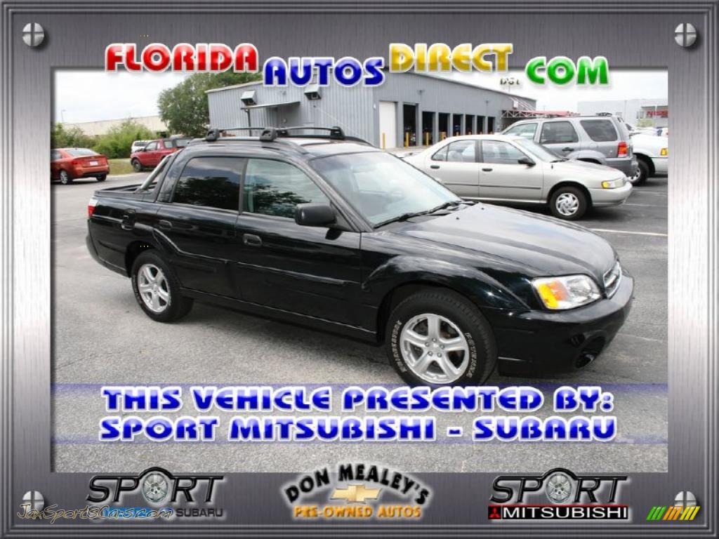 Obsidian Black Pearl / Gray Subaru Baja Sport Obsidian Black Pearl / Gray Subaru Baja Sport
