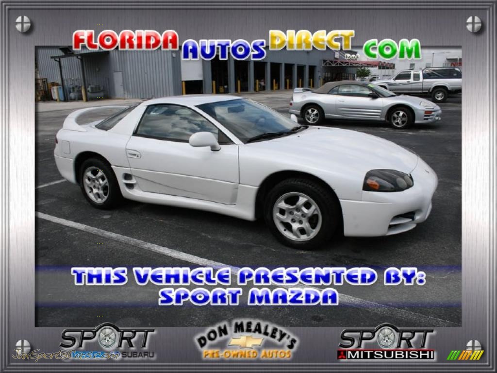 Glacier White Pearl / Black Mitsubishi 3000GT Coupe Glacier White Pearl / Black Mitsubishi 3000GT Coupe