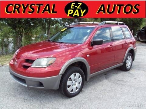 Phoenix Red 2003 Mitsubishi Outlander LS Phoenix Red 2003 Mitsubishi Outlander LS