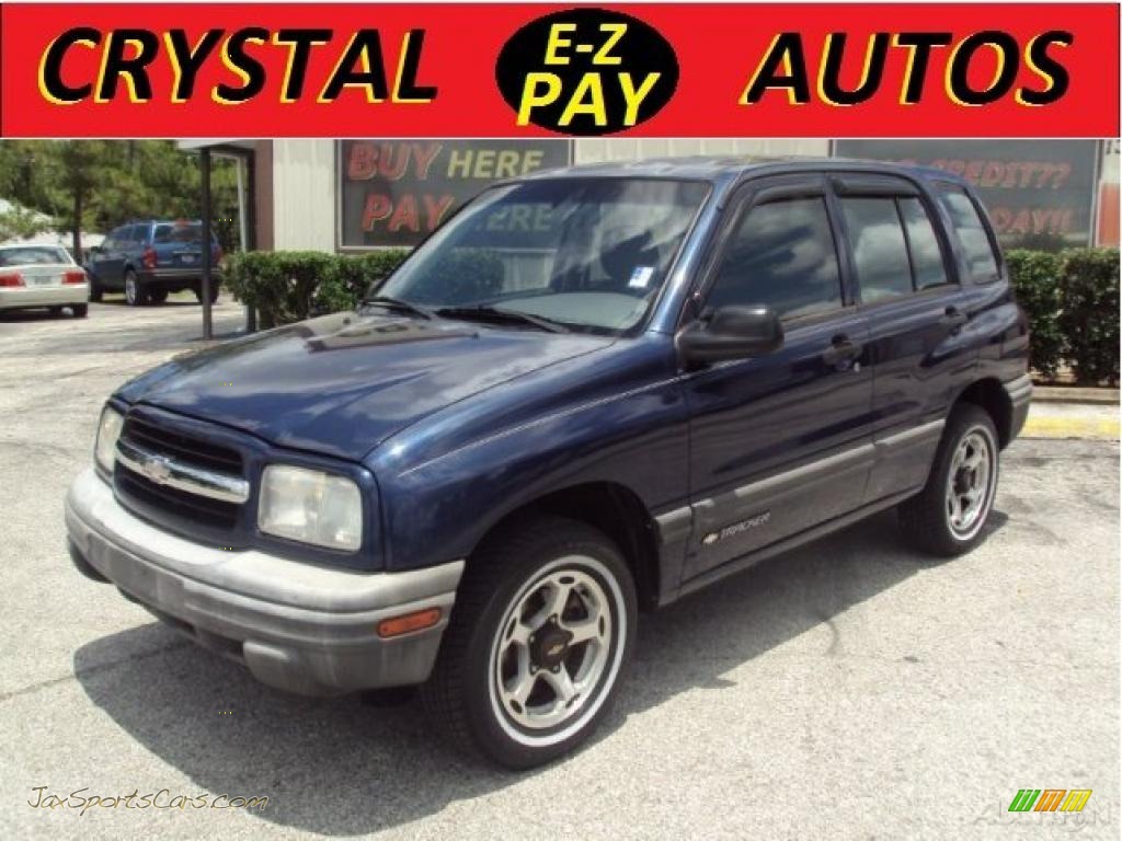 Dark Blue Metallic / Medium Gray Chevrolet Tracker Hard Top