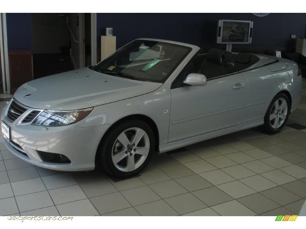 2010 Saab 9-3 2.0T Convertible in Snow Silver Metallic - 001414 | Jax ...