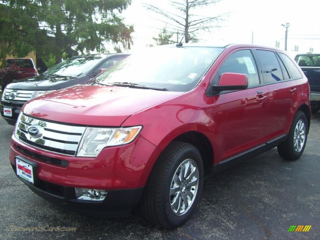 Red Candy Metallic / Charcoal Black Ford Edge Limited
