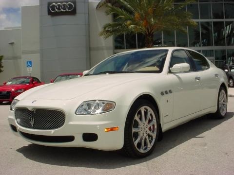 Bianco White 2007 Maserati Quattroporte Executive GT Bianco White 2007 Maserati Quattroporte Executive GT