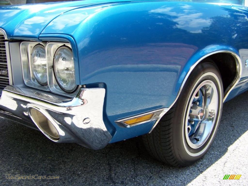 1971 Cutlass Supreme SX Convertible - Medium Blue / Dark Blue photo #1