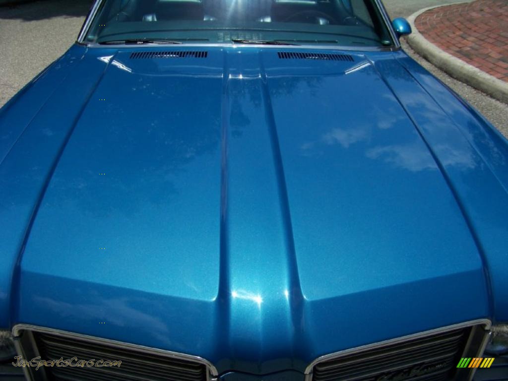 1971 Cutlass Supreme SX Convertible - Medium Blue / Dark Blue photo #3