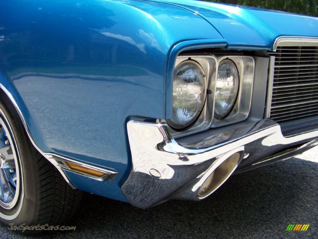 1971 Cutlass Supreme SX Convertible - Medium Blue / Dark Blue photo #4