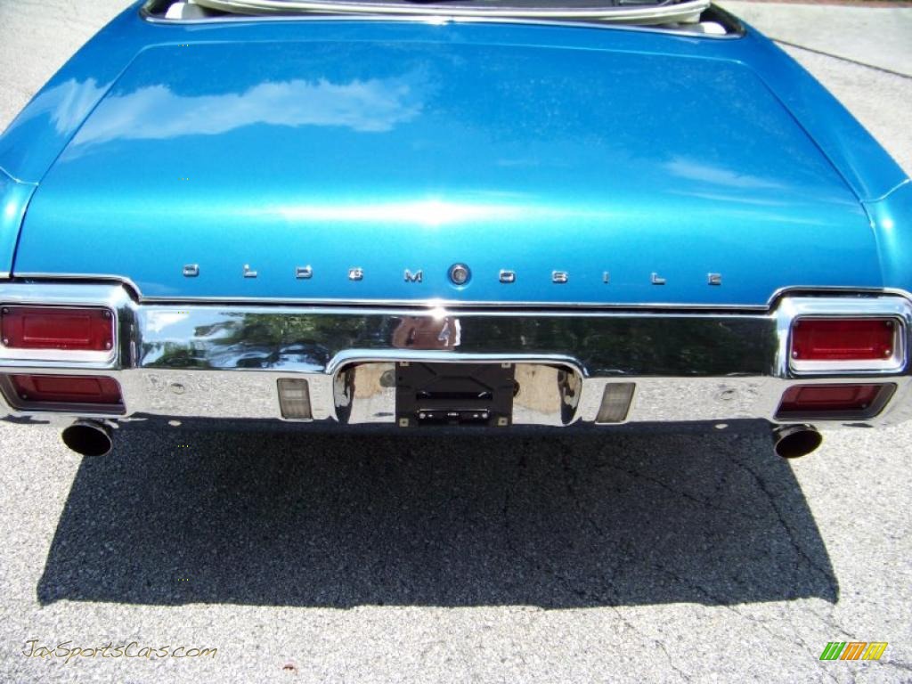 1971 Cutlass Supreme SX Convertible - Medium Blue / Dark Blue photo #8