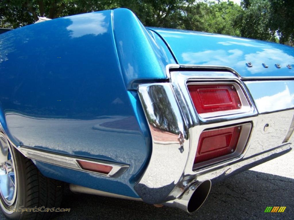 1971 Cutlass Supreme SX Convertible - Medium Blue / Dark Blue photo #9