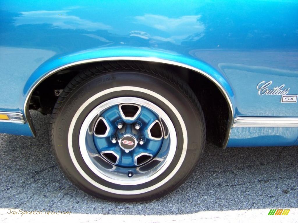 1971 Cutlass Supreme SX Convertible - Medium Blue / Dark Blue photo #11