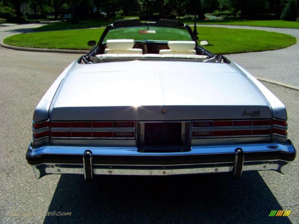1975 Bonneville Grand Ville Brougham Convertible - Sterling Silver Poly / White photo #9