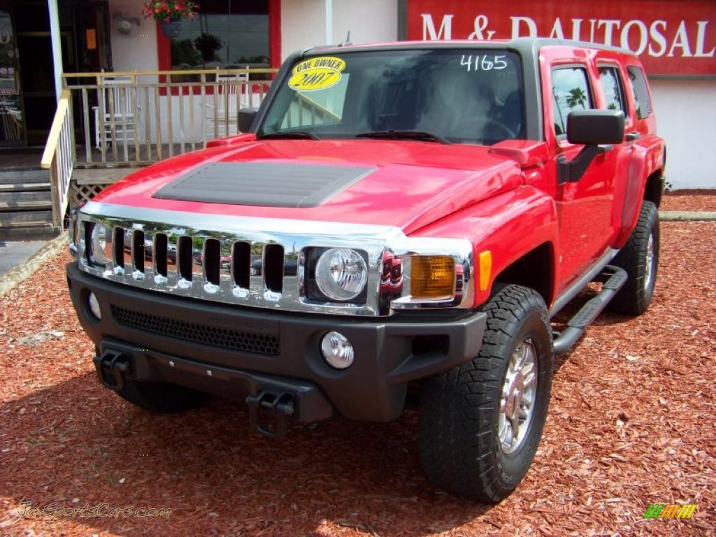 Victory Red / Ebony Black/Pewter Hummer H3 X