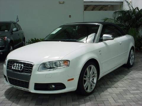 Ibis White 2007 Audi S4 4.2 quattro Cabriolet Ibis White 2007 Audi S4 4.2 quattro Cabriolet