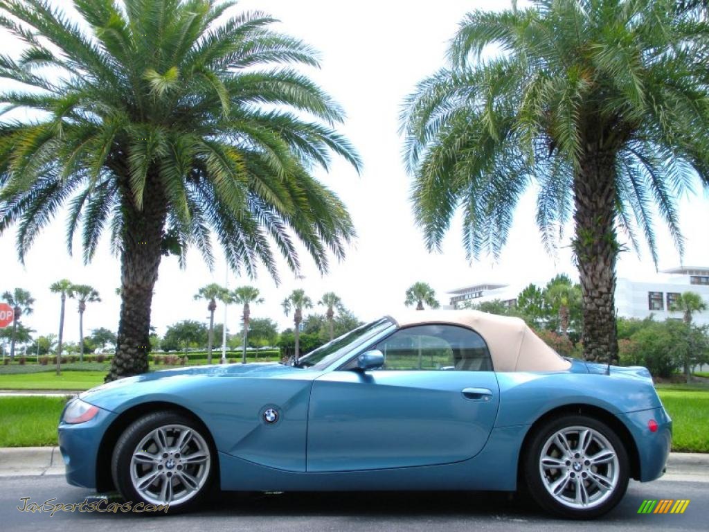 2003 Bmw Z4 3 0i Roadster In Maldives Blue Metallic U05241 Jax Sports Cars Cars For Sale In Florida