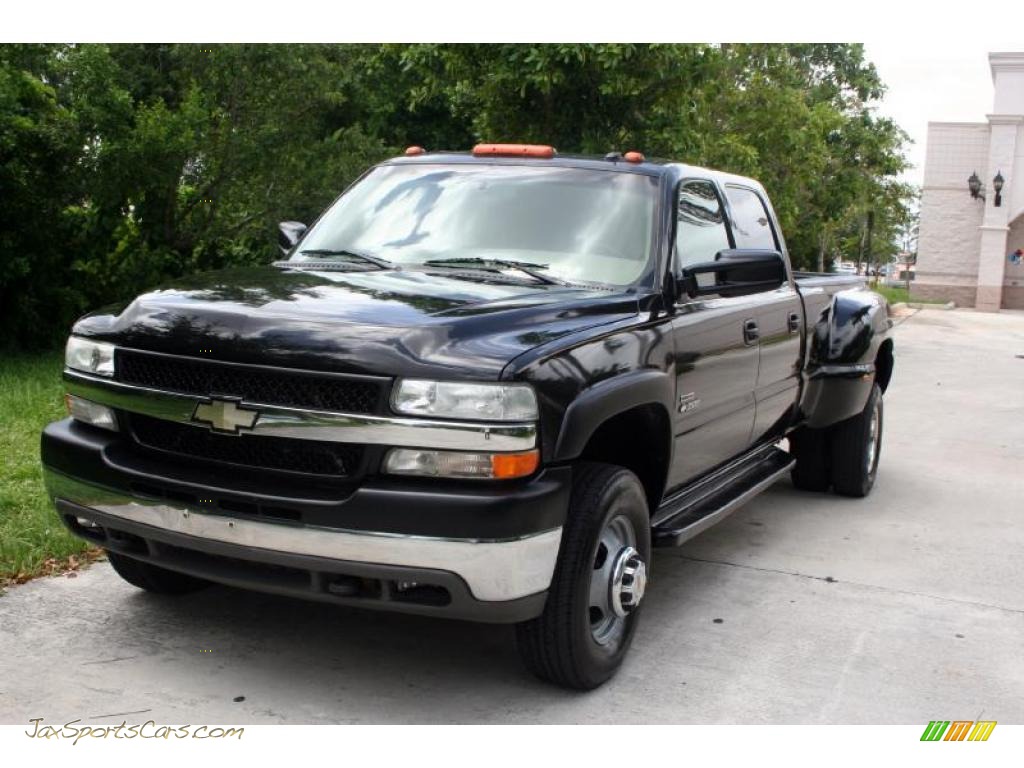 Onyx Black / Tan Chevrolet Silverado 3500 LT Crew Cab 4x4 Dually