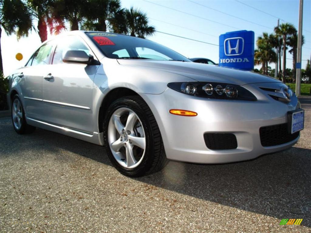 Glacier Silver Metallic / Gray Mazda MAZDA6 i Touring Sedan